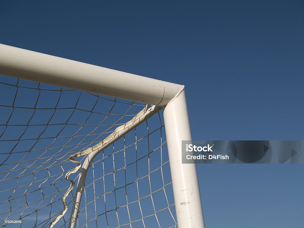 Gol de futebol - Foto de stock de Azul royalty-free