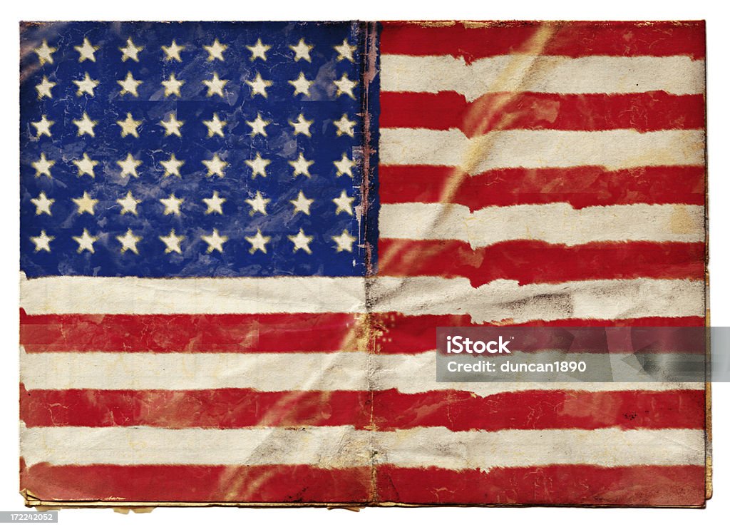 American 48 Stars Flag (XXL) The flag of the USA with 48 stars from the time of the Second World War. American Flag stock illustration