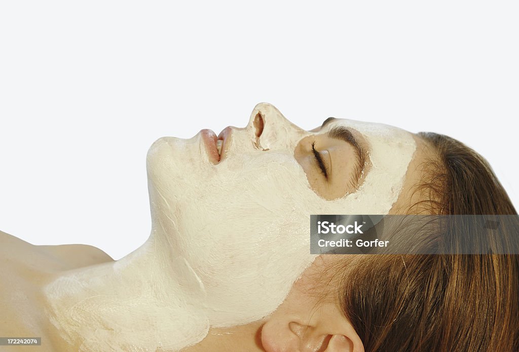 Máscara facial fundo branco - Royalty-free Adulto Foto de stock