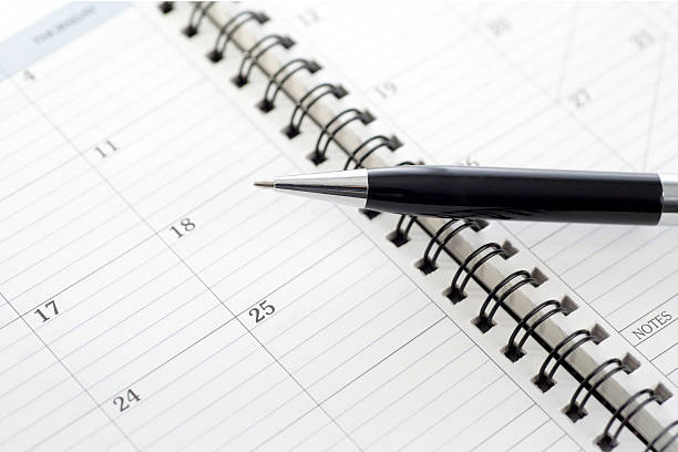 istock Appointment Book Calendar and Pen 172242450