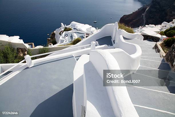 Santorini Passos - Fotografias de stock e mais imagens de Aldeia - Aldeia, Antigo, Arquitetura