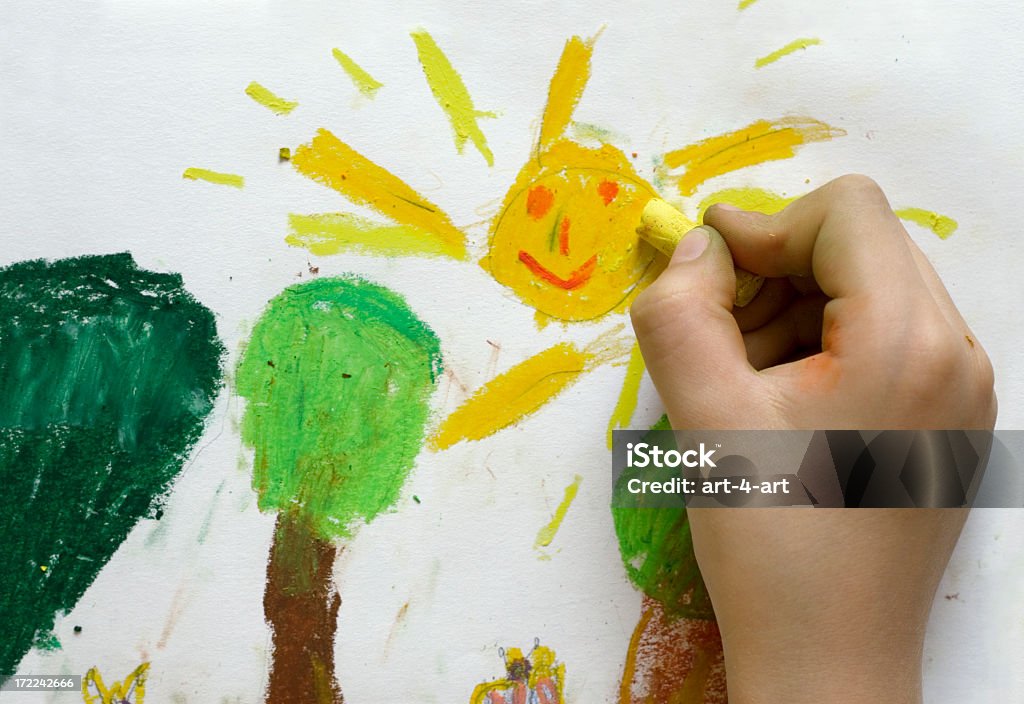 子供の絵の春 - 子供のロイヤリティフリーストックフォト