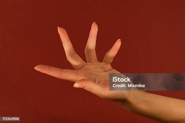 Ręką Gest - zdjęcia stockowe i więcej obrazów Ciało ludzkie - Ciało ludzkie, Czerwony, Cztery palce