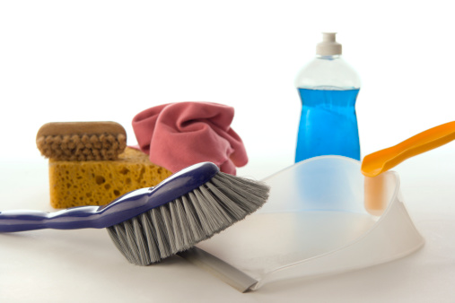 Subject: Household tools, dusting equipments and detergent for house cleaning 