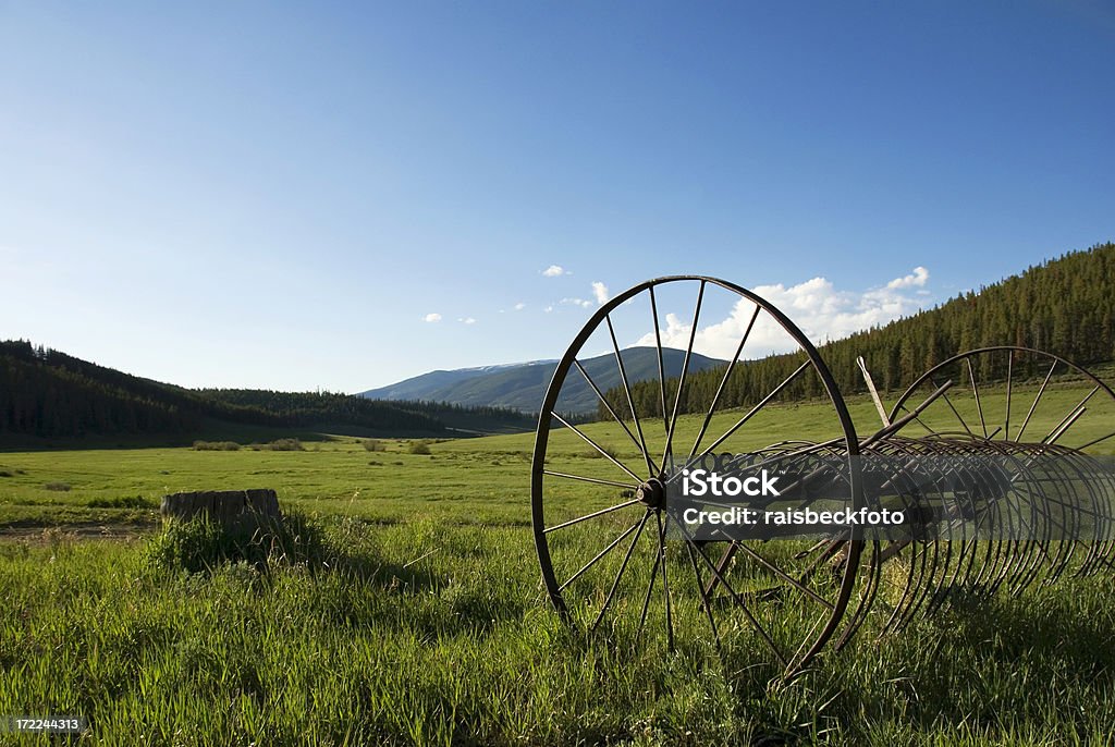 Old Hay Bailer in White River National Park, Colorado "Old hay bailer in White River National Park, Colorado" Agricultural Equipment Stock Photo