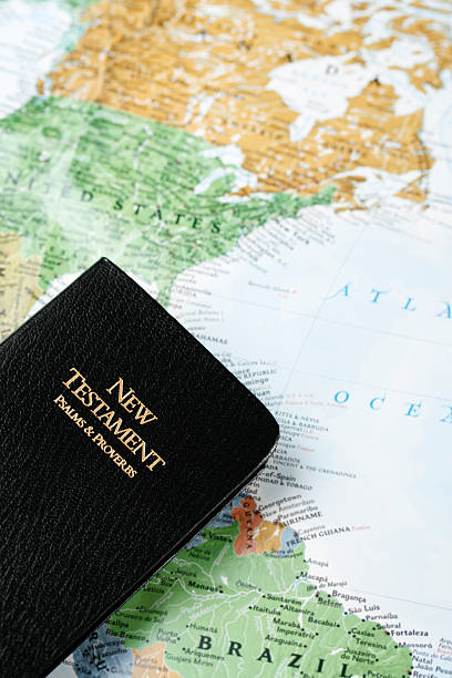 istock New Testament on a Map of the Americas 172244369