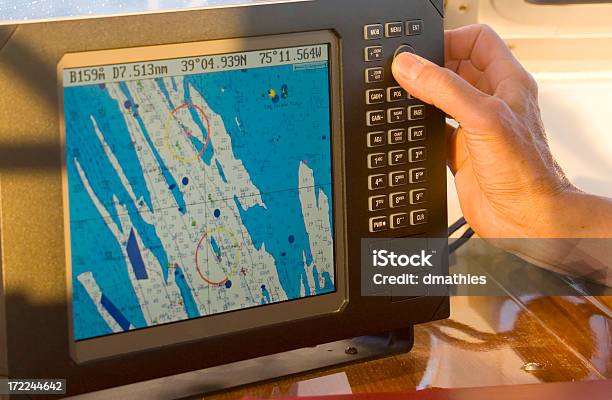 Sailor Uses Radar Stock Photo - Download Image Now - Chart, Sea, Nautical Vessel