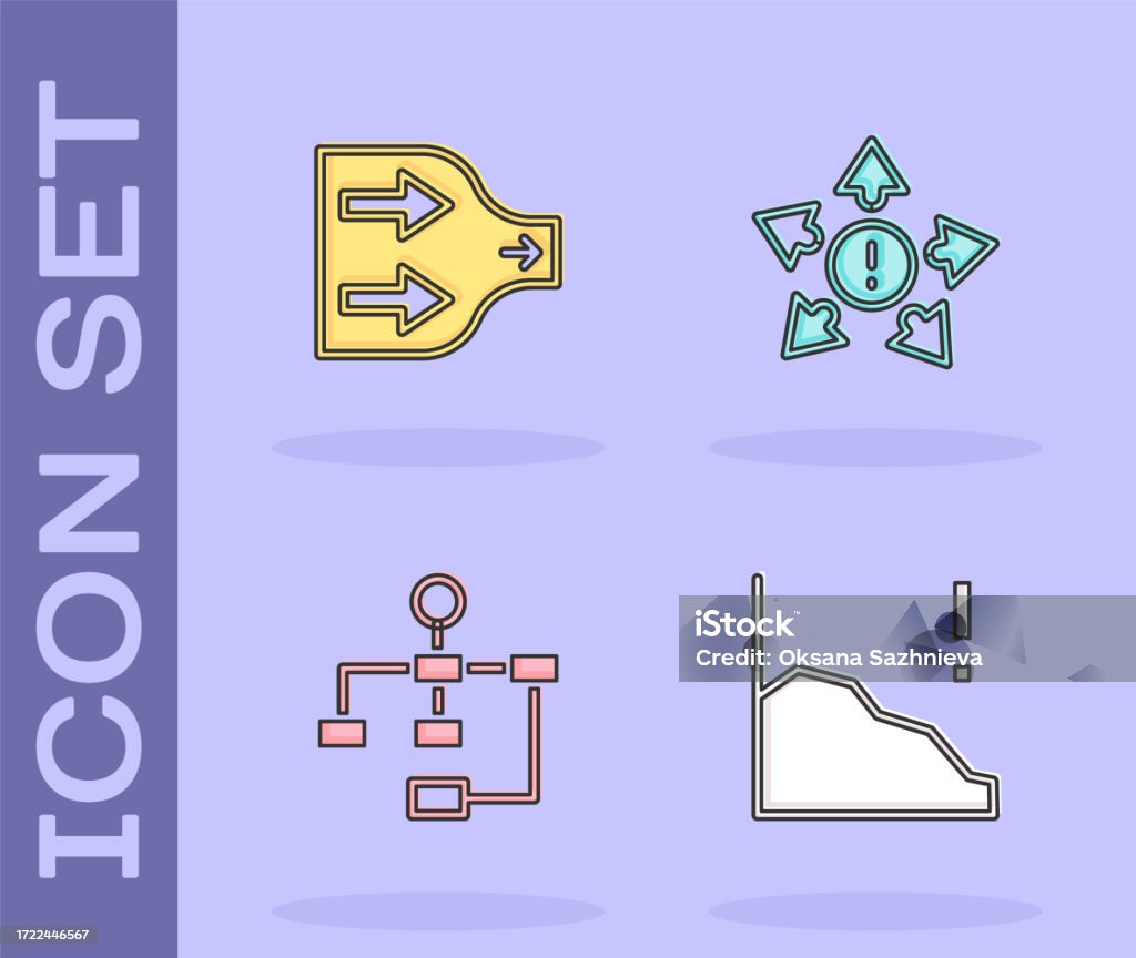 loss, chart, arrow, diagram, graph, down, growth icon... Set Financial Growth Decrease Arrow Hierarchy Organogram Chart And Many ...