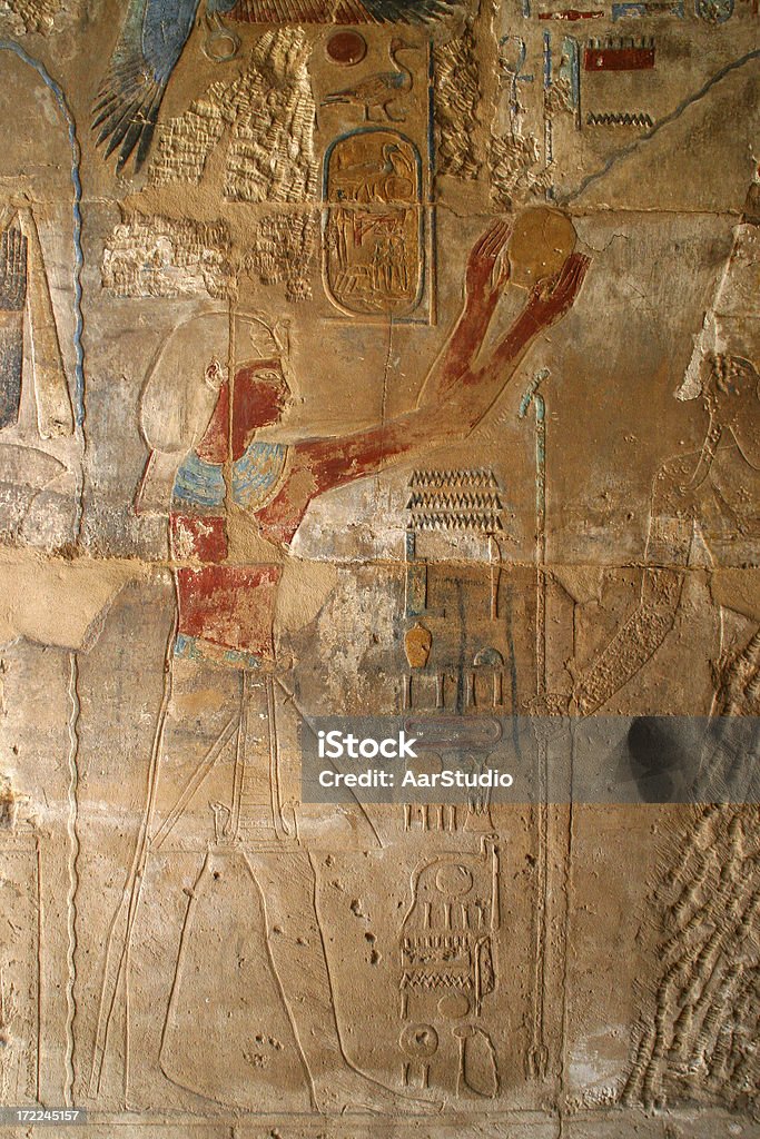 Colorido hieroglyphs - Foto de stock de Agua libre de derechos