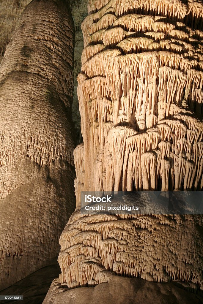 Carlsbad Caverns - Cave formations "amazing cave formations in Carlsbad Caverns New Mexico, USA" Calcite Stock Photo