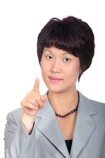 Chinese business woman stock photo