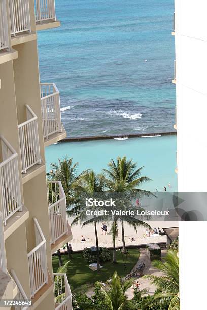 Spiaggia Di Waikiki - Fotografie stock e altre immagini di Acqua - Acqua, Albergo, Albero