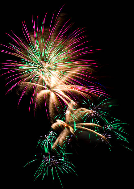 istock Fireworks Display Isolated against a Black Nightime Sky 172245654