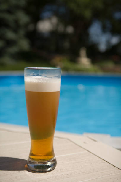 istock Imperial Pint Of Beer by the Pool 172246330