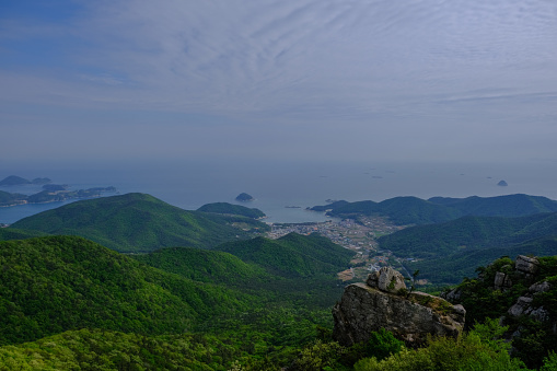 mountain and sea (southern see in korea)