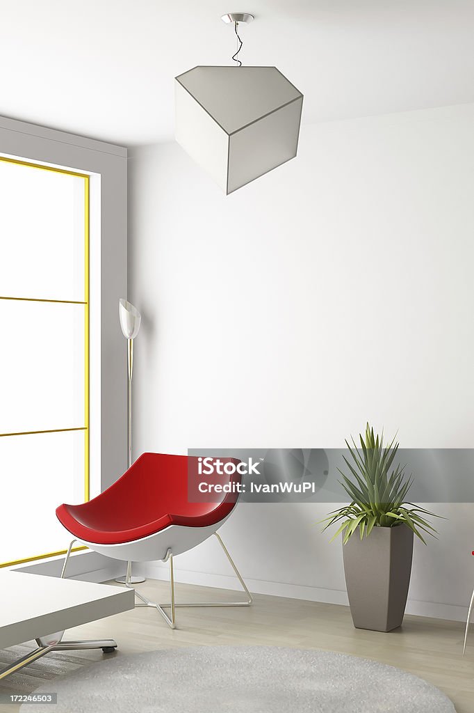 Moderne, helle Einrichtung render (CGI - Lizenzfrei Architektur Stock-Foto