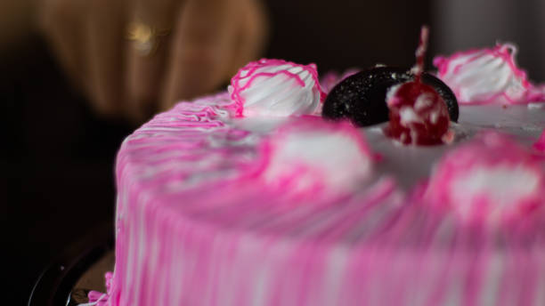 istock Tempting Pink Delight Delectable Birthday Cake 1722466458