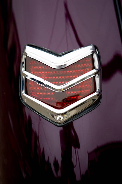 Classic Taillight from the 40's stock photo