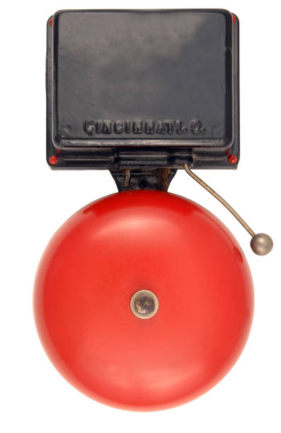 Old Fire Alarm Bell stock photo