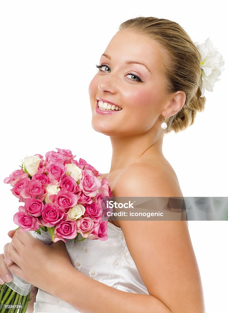 Счастливая Невеста - Стоковые фото Белый роялти-фри