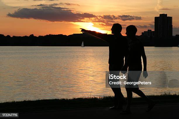 Men Walking Stock Photo - Download Image Now - Active Lifestyle, Adult, Bonding