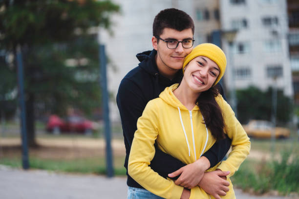 istock Beautiful young couple. 1722478175