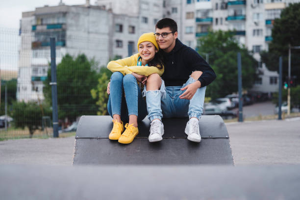 istock Beautiful young couple. 1722478183