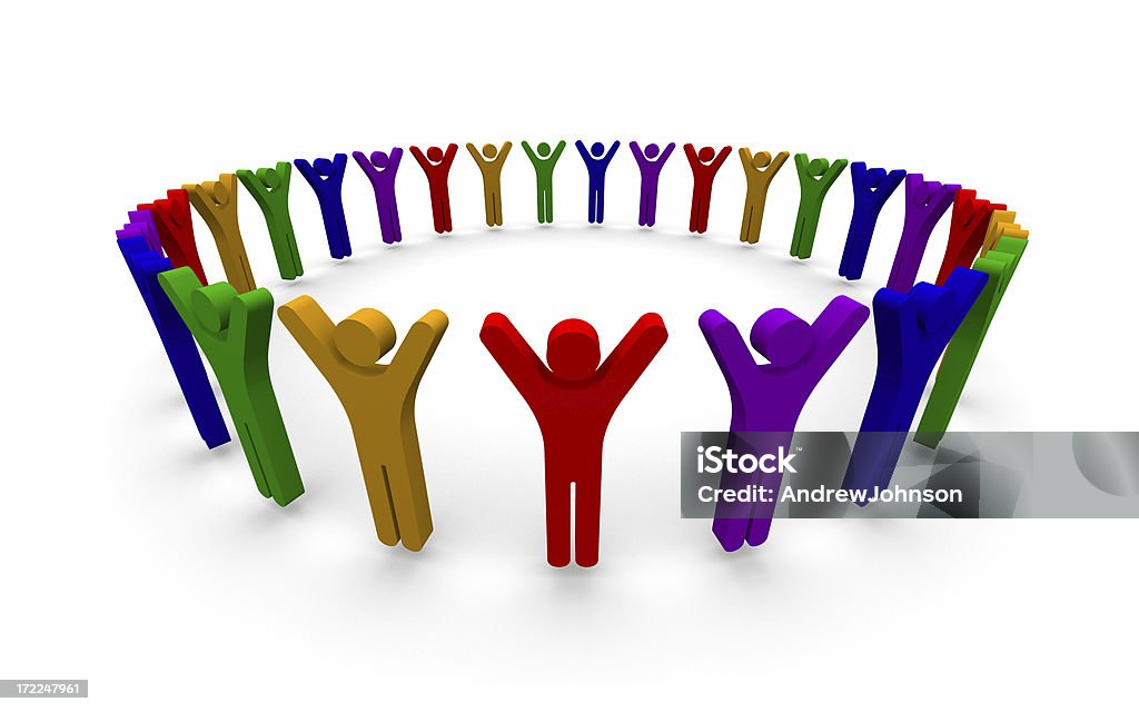 Group of People Social Network People Concept. Adult Stock Photo