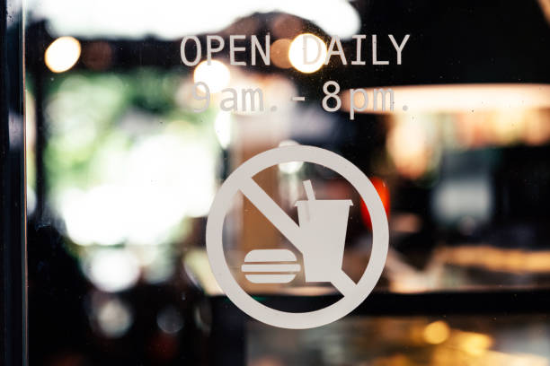 istock Open sign on glass door to a bakery 1722481234