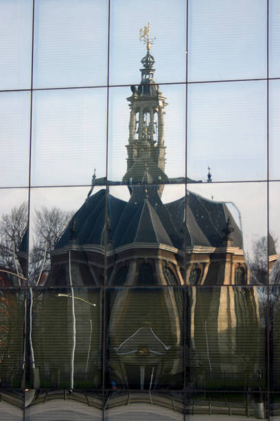 istock Old church vs new office building 172248202