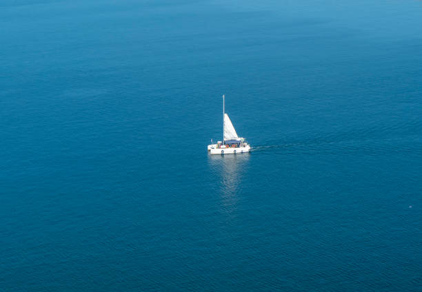 Sailing boats at sea