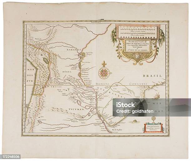 Ameryka Południowa - Stockowe grafiki wektorowe i więcej obrazów Mapa - Mapa, Brazylia, Styl XVIII wieku