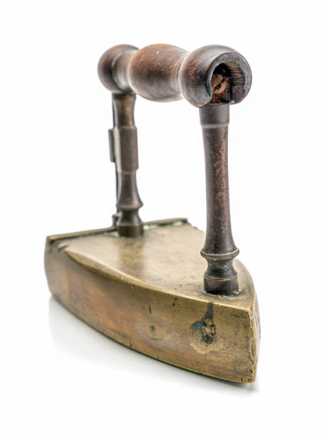 istock Vintage slug iron on white background 1722485993