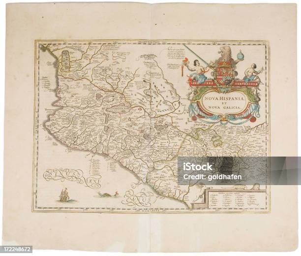 Mexiko Stock Vektor Art und mehr Bilder von Stilrichtung des 18. Jahrhunderts - Stilrichtung des 18. Jahrhunderts, Historisch, Karte - Navigationsinstrument