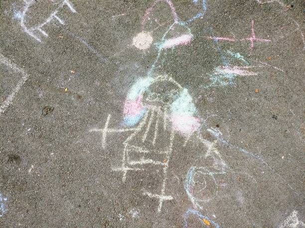 istock children's drawings on. flooring 1722489567