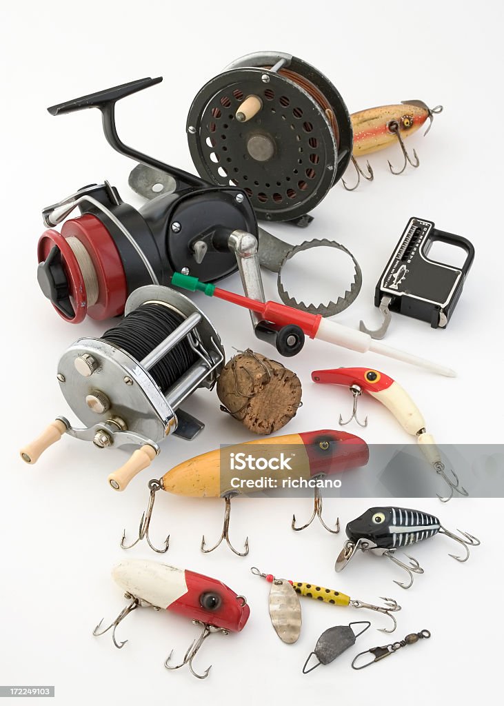 Fishing Tackle - Lizenzfrei Angelrolle Stock-Foto