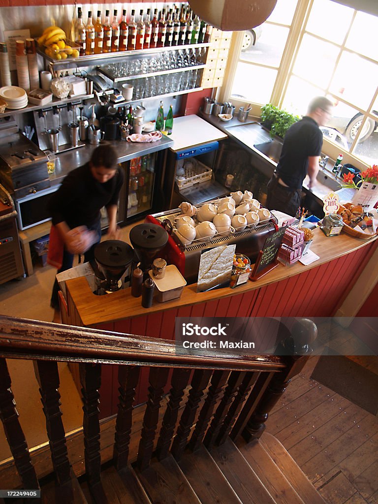 Old Café Shop - Foto de stock de Almoço royalty-free