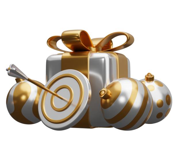 istock target arrow christmas gift. 3d render illustration isolated on white background 1722494434