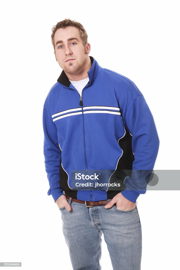 잘생긴 젊은 남자 파란색 재킷 - 로열티 프리 20-29세 스톡 사진