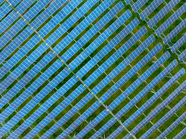 istock Solar power, photovoltaic panel power station 1722496503
