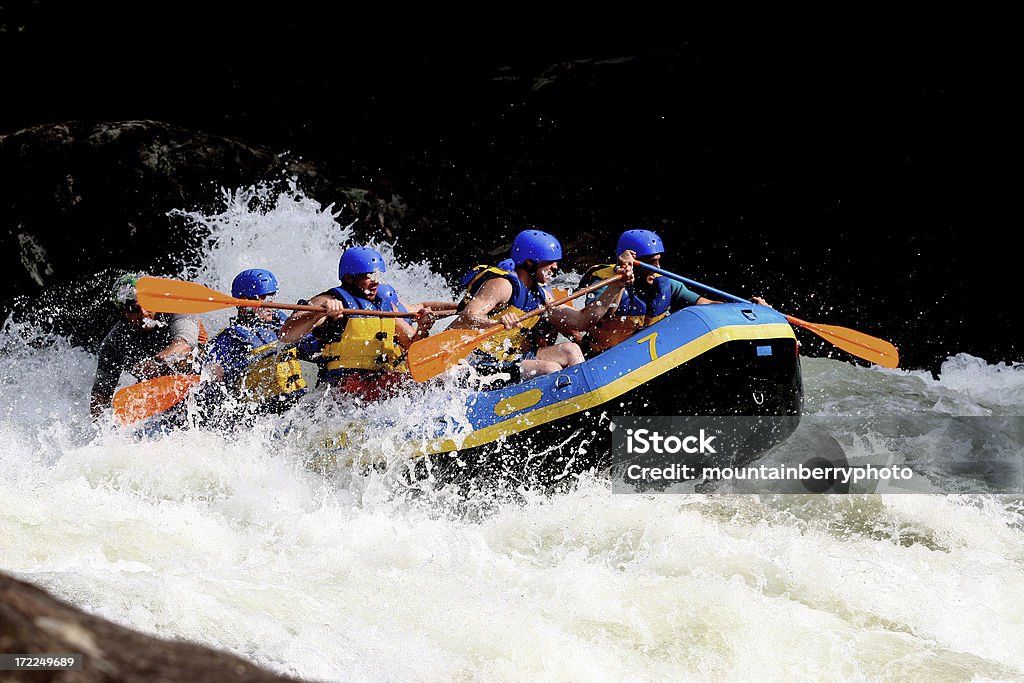 Canoagem em corredeiras - Foto de stock de Rafting royalty-free