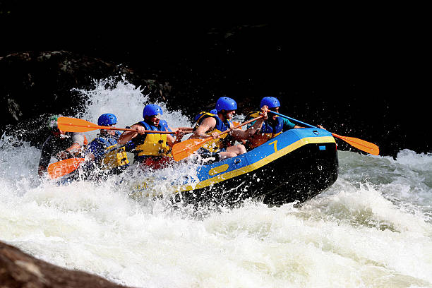 Canoagem em corredeiras - foto de acervo