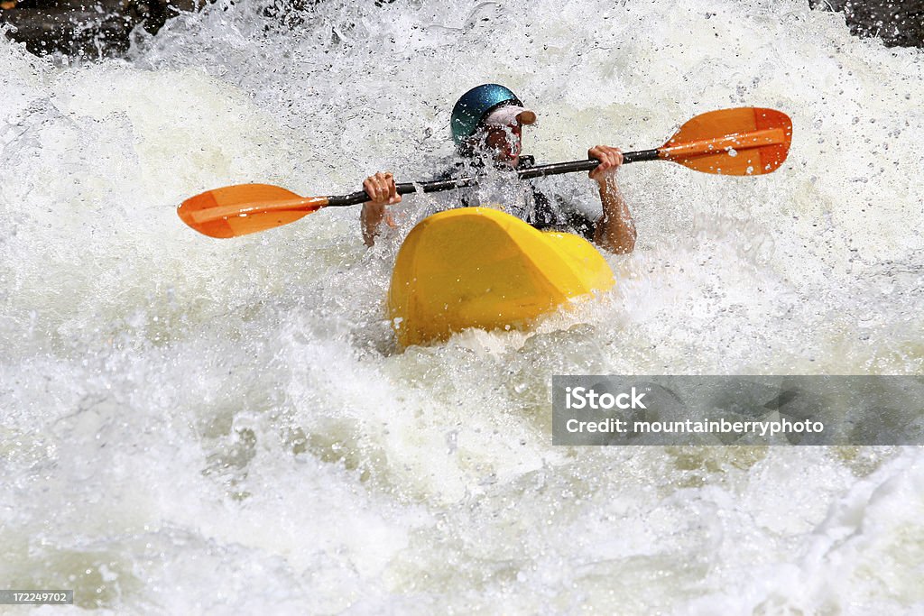 Whitewater letto Queen - Foto stock royalty-free di Andare in barchino