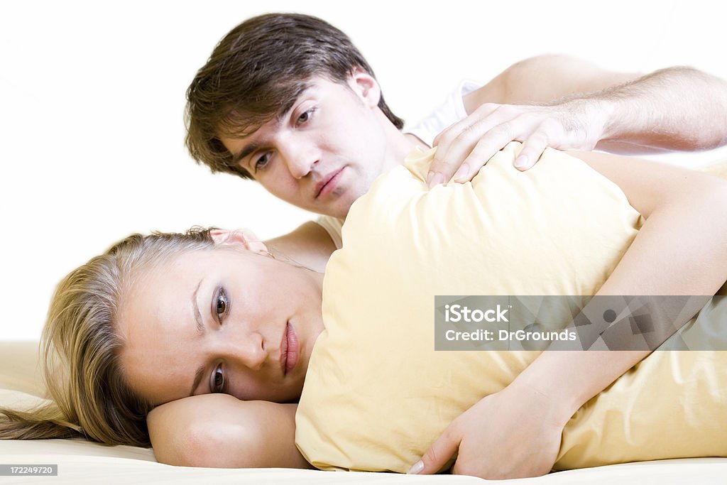 Probleme im Bett - Lizenzfrei Menschliches Sexualverhalten Stock-Foto