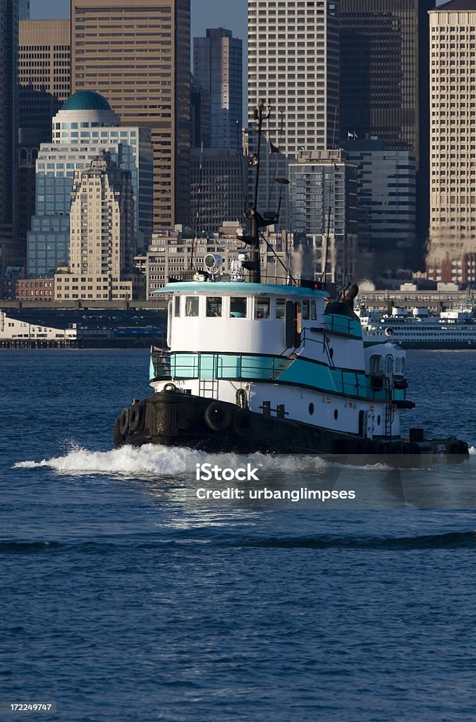 Downtown Seattle Waterfront - Foto stock royalty-free di Acqua