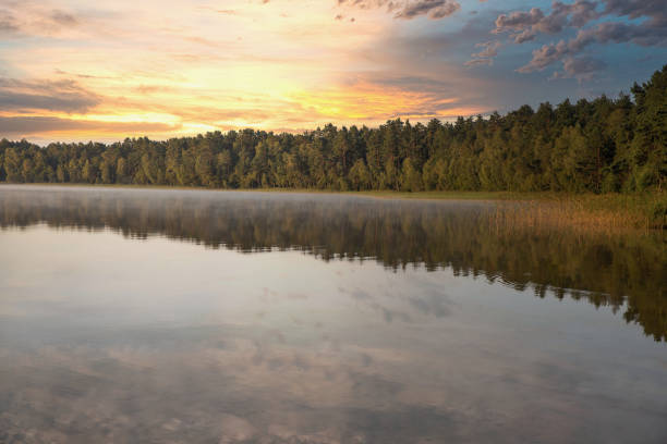 istock View over sunrise White Lake. Rivne region, Ukraine. 1722497630