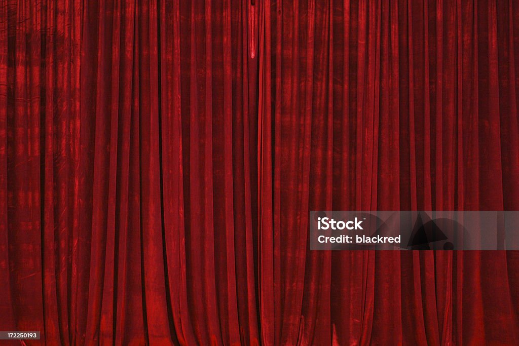 Красный Занавес - Стоковые фото Занавески роялти-фри