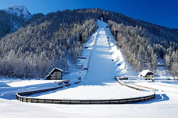 Worlds largest Ski Flying Hill in Planica-Slovenia.