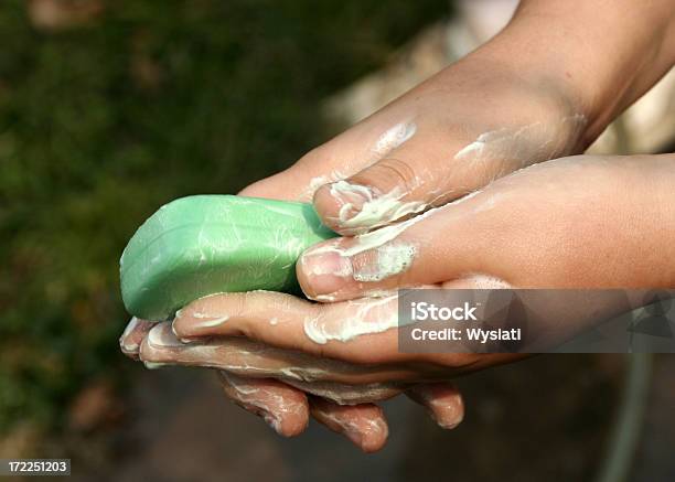 Handwashing Con Barra De Jabón Foto de stock y más banco de imágenes de Barra de jabón - Barra de jabón, Belleza, Cuidado del cuerpo
