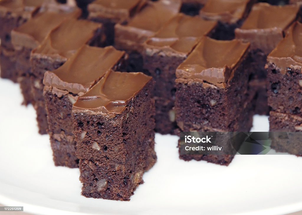 Gâteau au chocolat - Photo de Brownie libre de droits